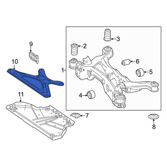Mercedes-Benz OE - Rear Suspension Subframe Reinforcement Bracket