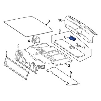 Mercedes-Benz OE - Rear Spare Tire Compartment Cover Latch