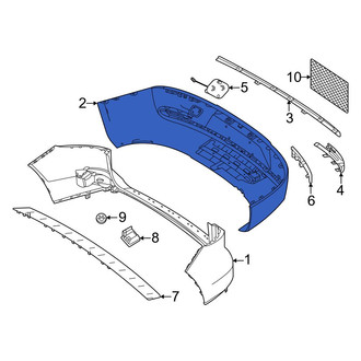 Mercedes-Benz OE - Rear Lower Bumper Cover