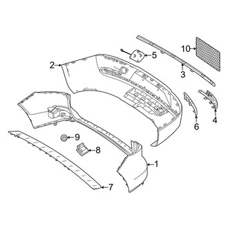Mercedes-Benz OE - Rear Bumper - Bumper & Components (W/O Amg Line, Bumper Cover & Trim)