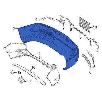 Mercedes-Benz OE - Rear Lower Bumper Cover
