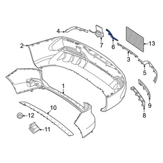 Mercedes-Benz OE - Rear Left Outer Bumper Trim