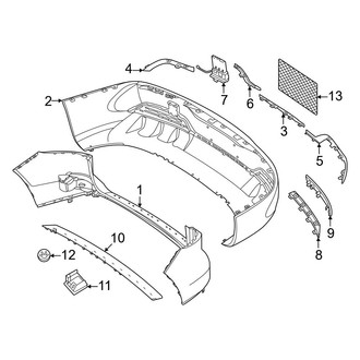 Mercedes-Benz OE - Rear Bumper - Bumper & Components (With AMG Line, Bumper Cover & Trim)