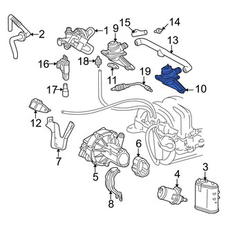 Mercedes-Benz OE - Left Secondary Air Injection Pump Check Valve