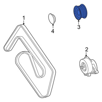 Mercedes-Benz OE - Accessory Drive Belt Idler Pulley