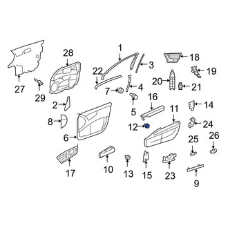 Mercedes-Benz OE - Quarter Panel Trim Panel Clip