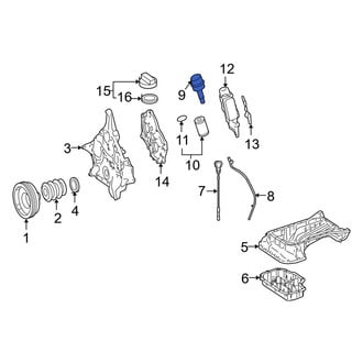 Mercedes-Benz OE - Engine Oil Filter Housing Cover