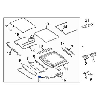 Mercedes-Benz OE - Sunroof Motor