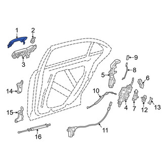 Mercedes-Benz OE - Rear Left Outer Exterior Door Handle