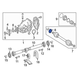 Mercedes-Benz OE - Rear CV Joint Oil Seal Dust Shield