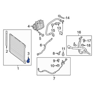 Mercedes-Benz OE - A/C Refrigerant Pressure Sensor