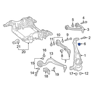 Mercedes-Benz OE - Front Suspension Stabilizer Bar Link Nut