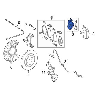 Mercedes-Benz OE - Rear Parking Brake Actuator