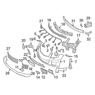 Mercedes-Benz OE - Front Bumper & Grille - Bumper & Components