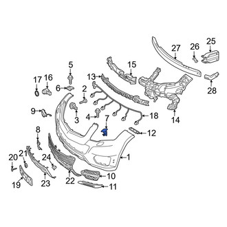 Mercedes-Benz OE - Front Left Headlight Washer Cover