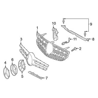 Mercedes-Benz OE - Front Bumper & Grille - Grille & Components (W/O AMG Package), (Base / 4Matic)
