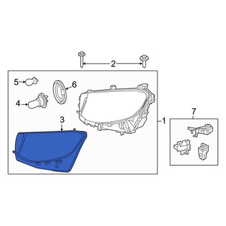 Mercedes-Benz OE - Front Left Headlight Gasket