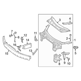 Mercedes-Benz OE - Radiator Support (Sport Utility X253 Body Code)