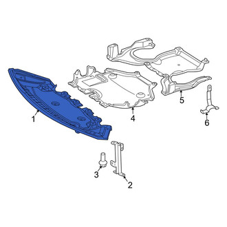 Mercedes-Benz OE - Front Forward Radiator Support Splash Shield