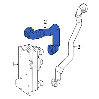 Mercedes-Benz OE - Automatic Transmission Oil Cooler Hose Assembly