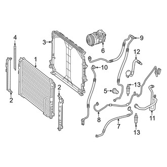 Mercedes-Benz OE - Air Conditioner & Heater - Condenser, Compressor & Lines