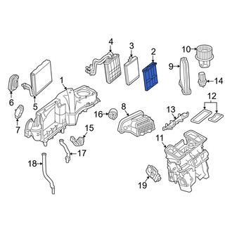 Mercedes-Benz OE - HVAC Heater Core Bracket