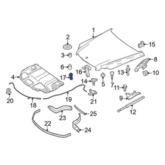 Mercedes-Benz OE - Front Hood Pop Up Spring