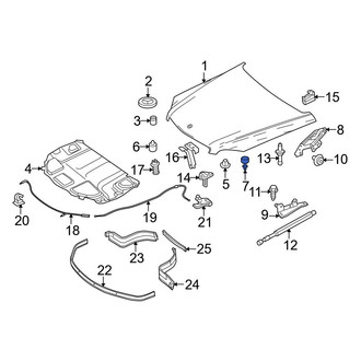 Mercedes-Benz OE - Front Hood Stop Buffer