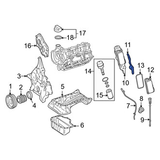 Mercedes-Benz OE - Engine Oil Filter Adapter Gasket