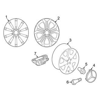 Mercedes-Benz OE - Wheels (17" Wheels), (Sport Utility X253 Body Code)