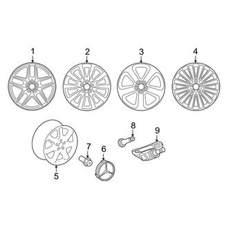 Mercedes-Benz OE - Wheels (19" Wheels), (Sport Utility X253 Body Code)