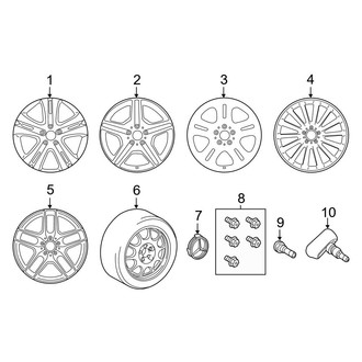 Mercedes-Benz OE - Wheels (20" Wheels), (Sport Utility X253 Body Code)