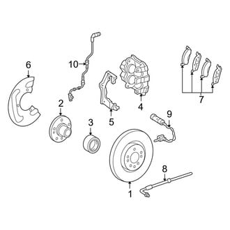 Mercedes-Benz OE - Front Suspension - Brake Components (RWD)