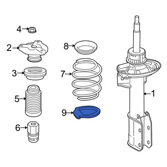 Mercedes-Benz OE - Lower Coil Spring Insulator