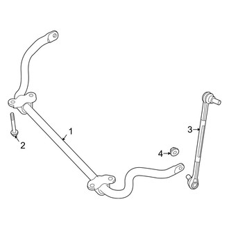 Mercedes-Benz OE - Front Suspension - Stabilizer Bar & Components (RWD)
