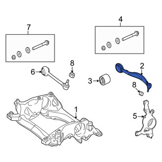 Mercedes-Benz OE - Front Left Upper Suspension Control Arm