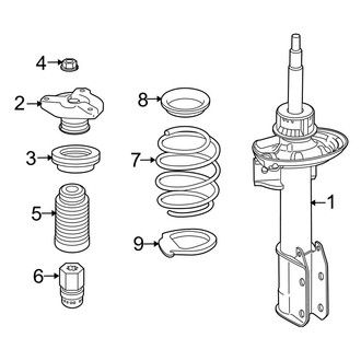 Mercedes-Benz OE - Front Suspension - Struts & Components (AWD)