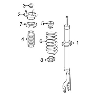 Mercedes-Benz OE - Front Suspension - Struts & Components (W/O Air Suspension), (Sport Utility X253 Body Code)