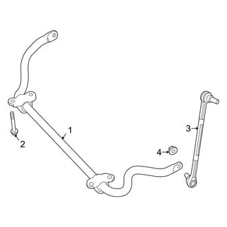 Mercedes-Benz OE - Front Suspension - Stabilizer Bar & Components (AWD)