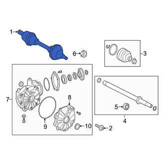 Mercedes-Benz OE - Front Left CV Axle Assembly