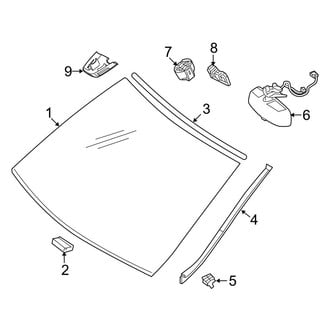 Mercedes-Benz OE - Windshield - Glass (Sport Utility X253 Body Code)
