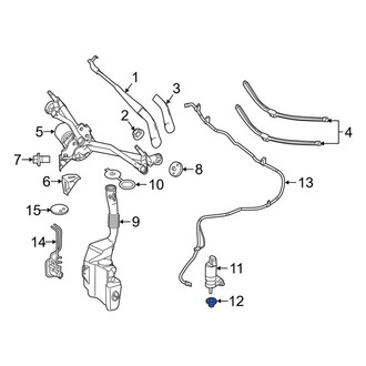 Mercedes-Benz OE - Windshield Washer Pump Grommet