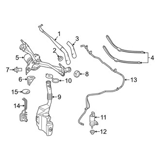 Mercedes-Benz OE - Windshield - Wiper & Washer Components (Base / 4Matic Sport Utility X253 Body Code)