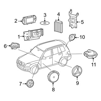 Mercedes-Benz OE - Instrument Panel - Sound System (Sport Utility X253 Body Code)