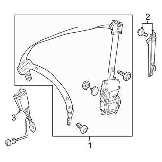 Mercedes-Benz OE - Restraint Systems - Front Seat Belts (Sport Utility X253 Body Code)