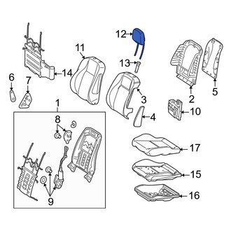 Mercedes-Benz OE - Front Right Headrest