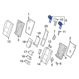Mercedes-Benz OE - Rear Outer Headrest
