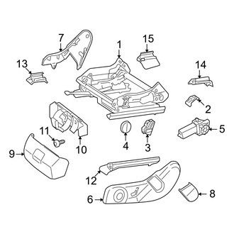 Mercedes-Benz OE - Seats & Tracks - Tracks & Components (W/O Memory), (Sport Utility X253 Body Code)