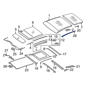 Mercedes-Benz OE - Left Roof Opening Trim