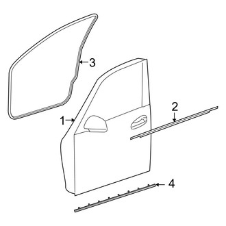 Mercedes-Benz OE - Front Door - Door & Components